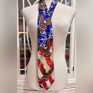 Vintage Harley-Davidson USA Map Necktie | 1995 | Ralph Marlin |Official Licensed